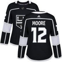 Women's Adidas Los Angeles Kings Trevor Moore Black Home Jersey - Authentic