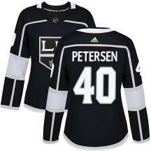 Women's Adidas Los Angeles Kings Cal Petersen Black Home Jersey - Authentic