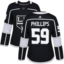 Women's Adidas Los Angeles Kings Markus Phillips Black Home Jersey - Authentic