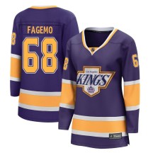 Women's Fanatics Branded Los Angeles Kings Samuel Fagemo Purple 2020/21 Special Edition Jersey - Breakaway