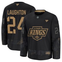 Men's Fanatics Los Angeles Kings Scott Laughton Black 2024 Military Appreciation Practice Jersey - Premium Men's Fanatics Los Angeles Kings Scott Laughton Black 2024 Military Appreciation Practice Jersey - Premium