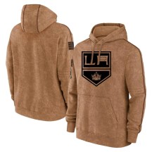 Youth Los Angeles Kings Brown 2023 Salute to Service Club Pullover Hoodie -