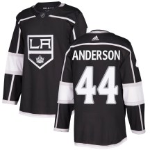 Youth Adidas Los Angeles Kings Mikey Anderson Black ized Home Jersey - Authentic