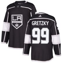 Youth Adidas Los Angeles Kings Wayne Gretzky Black Home Jersey - Authentic