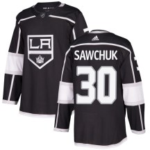 Youth Adidas Los Angeles Kings Terry Sawchuk Black Home Jersey - Authentic