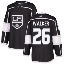 Youth Adidas Los Angeles Kings Sean Walker Black Home Jersey - Authentic