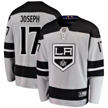 Youth Fanatics Branded Los Angeles Kings Mathieu Joseph Gray Alternate Jersey - Breakaway Youth Fanatics Branded Los Angeles Kings Mathieu Joseph Gray Alternate Jersey - Breakaway