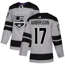 Youth Adidas Los Angeles Kings Lias Andersson Gray Alternate Jersey - Authentic