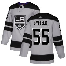 Youth Adidas Los Angeles Kings Quinton Byfield Gray Alternate Jersey - Authentic
