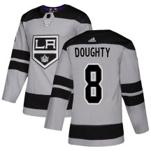 Youth Adidas Los Angeles Kings Drew Doughty Gray Alternate Jersey - Authentic