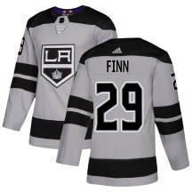 Youth Adidas Los Angeles Kings Steven Finn Gray Alternate Jersey - Authentic