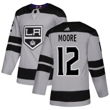 Youth Adidas Los Angeles Kings Trevor Moore Gray Alternate Jersey - Authentic