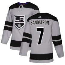 Youth Adidas Los Angeles Kings Tomas Sandstrom Gray Alternate Jersey - Authentic