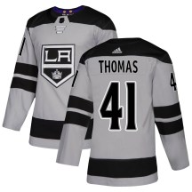 Youth Adidas Los Angeles Kings Akil Thomas Gray Alternate Jersey - Authentic