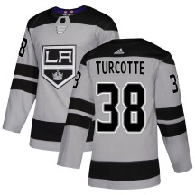 Youth Adidas Los Angeles Kings Alex Turcotte Gray Alternate Jersey - Authentic
