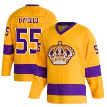 Youth Adidas Los Angeles Kings Quinton Byfield Gold Classics Jersey - Authentic