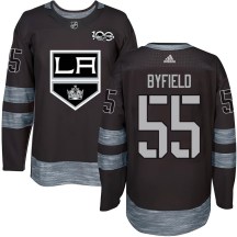 Men's Los Angeles Kings Quinton Byfield Black 1917-2017 100th Anniversary Jersey - Authentic