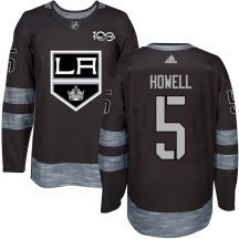 Men's Los Angeles Kings Harry Howell Black 1917-2017 100th Anniversary Jersey - Authentic