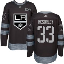 Men's Los Angeles Kings Marty Mcsorley Black 1917-2017 100th Anniversary Jersey - Authentic
