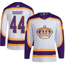 Youth Adidas Los Angeles Kings Ron Duguay White Reverse Retro 2.0 Jersey - Authentic
