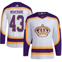 Youth Adidas Los Angeles Kings Jacob Moverare White Reverse Retro 2.0 Jersey - Authentic