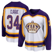 Youth Fanatics Branded Los Angeles Kings Kale Clague White Special Edition 2.0 Jersey - Breakaway
