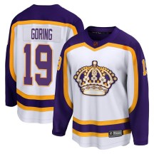 Youth Fanatics Branded Los Angeles Kings Butch Goring White Special Edition 2.0 Jersey - Breakaway
