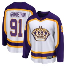 Youth Fanatics Branded Los Angeles Kings Carl Grundstrom White Special Edition 2.0 Jersey - Breakaway