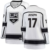 Women's Fanatics Branded Los Angeles Kings Mathieu Joseph White Away Jersey - Breakaway Women's Fanatics Branded Los Angeles Kings Mathieu Joseph White Away Jersey - Breakaway