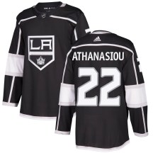 Men's Adidas Los Angeles Kings Andreas Athanasiou Black Home Jersey - Authentic