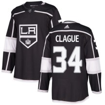 Men's Adidas Los Angeles Kings Kale Clague Black Home Jersey - Authentic