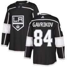 Men's Adidas Los Angeles Kings Vladislav Gavrikov Black Home Jersey - Authentic
