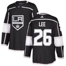 Men's Adidas Los Angeles Kings Andre Lee Black Home Jersey - Authentic