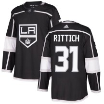 Men's Adidas Los Angeles Kings David Rittich Black Home Jersey - Authentic