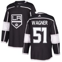 Men's Adidas Los Angeles Kings Austin Wagner Black Home Jersey - Authentic