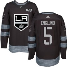 Youth Los Angeles Kings Andreas Englund Black 1917-2017 100th Anniversary Jersey - Authentic