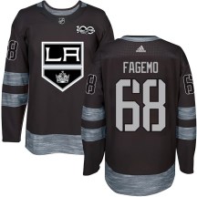 Youth Los Angeles Kings Samuel Fagemo Black 1917-2017 100th Anniversary Jersey - Authentic