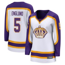 Women's Fanatics Branded Los Angeles Kings Andreas Englund White Special Edition 2.0 Jersey - Breakaway