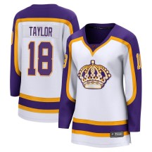 Women's Fanatics Branded Los Angeles Kings Dave Taylor White Special Edition 2.0 Jersey - Breakaway