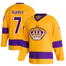 Men's Adidas Los Angeles Kings Mike Murphy Gold Classics Jersey - Authentic
