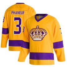 Men's Adidas Los Angeles Kings Dion Phaneuf Gold Classics Jersey - Authentic