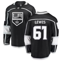 Men's Fanatics Branded Los Angeles Kings Trevor Lewis Black Home Jersey - Breakaway