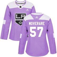 Women's Adidas Los Angeles Kings Jacob Moverare Purple Fights Cancer Practice Jersey - Authentic