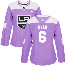 Women's Adidas Los Angeles Kings Joakim Ryan Purple Fights Cancer Practice Jersey - Authentic