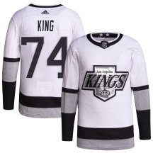 Men's Adidas Los Angeles Kings Dwight King White 2021/22 Alternate Primegreen Pro Player Jersey - Authentic