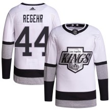 Men's Adidas Los Angeles Kings Robyn Regehr White 2021/22 Alternate Primegreen Pro Player Jersey - Authentic