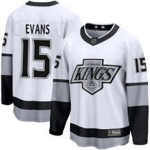 Men's Fanatics Branded Los Angeles Kings Daryl Evans White Breakaway Alternate Jersey - Premier