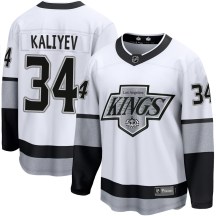 Men's Fanatics Branded Los Angeles Kings Arthur Kaliyev White Breakaway Alternate Jersey - Premier