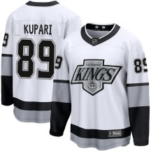 Men's Fanatics Branded Los Angeles Kings Rasmus Kupari White Breakaway Alternate Jersey - Premier