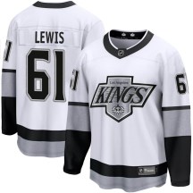 Men's Fanatics Branded Los Angeles Kings Trevor Lewis White Breakaway Alternate Jersey - Premier